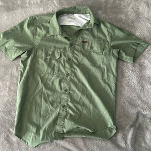 Men’s Small Green button down, like new, light use, athletic/trail.
